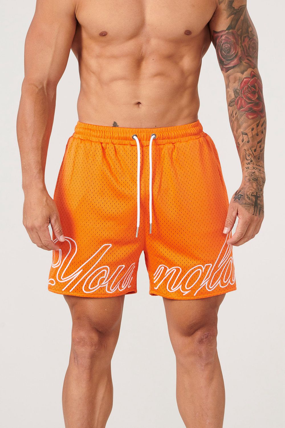 Young LA 155 Championship Shorts Orange | Australia WGSTN-5031