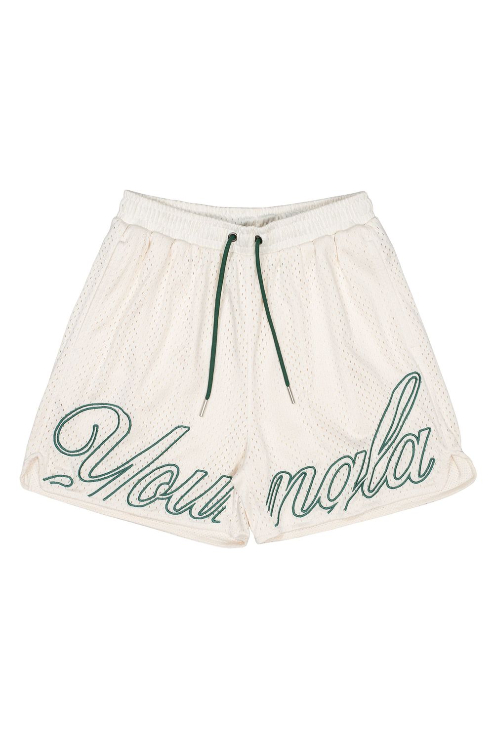 Young LA 155 Championship Shorts White Green | Australia KDBNT-1807