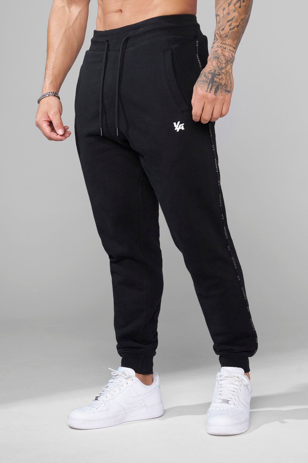 Young LA 2006 - Piping Collection - Joggers Black | Australia EBJKC-3278