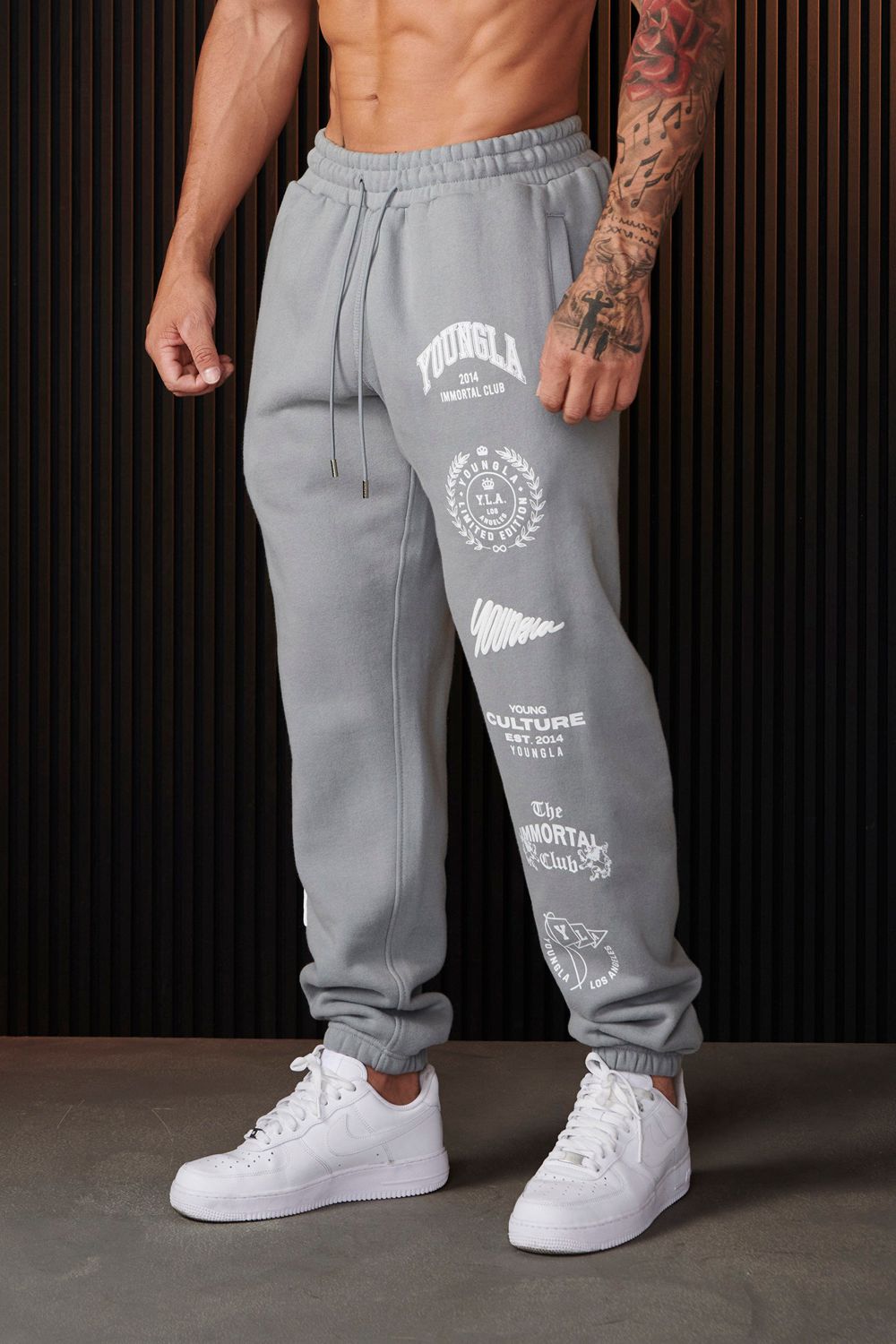 Young LA 204 - Immortal Killer Joggers Light Grey | Australia YUDKC-5438