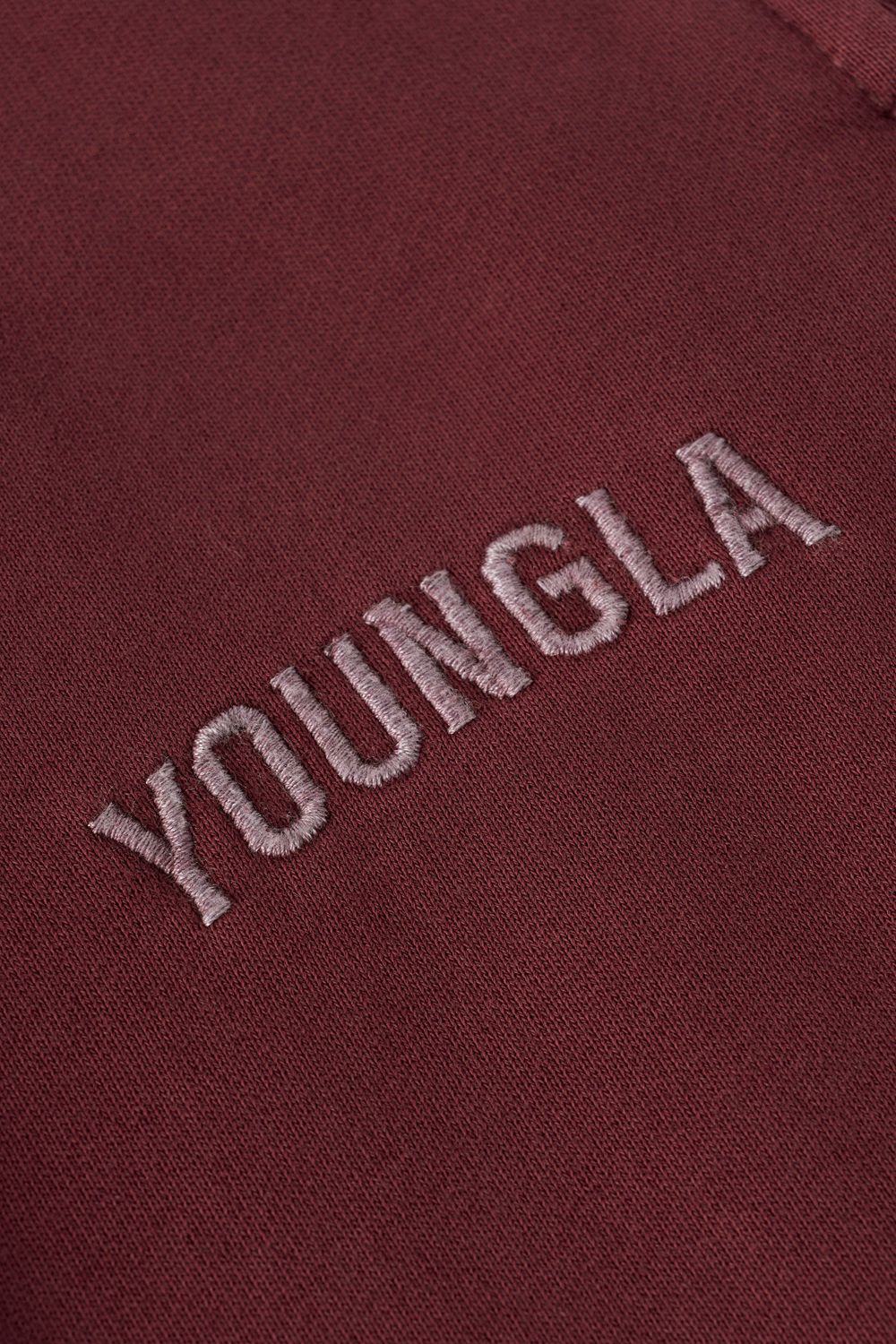 Young LA 2078 - Minimal No Cuff Joggers Burgundy | Australia GBSZW-4307