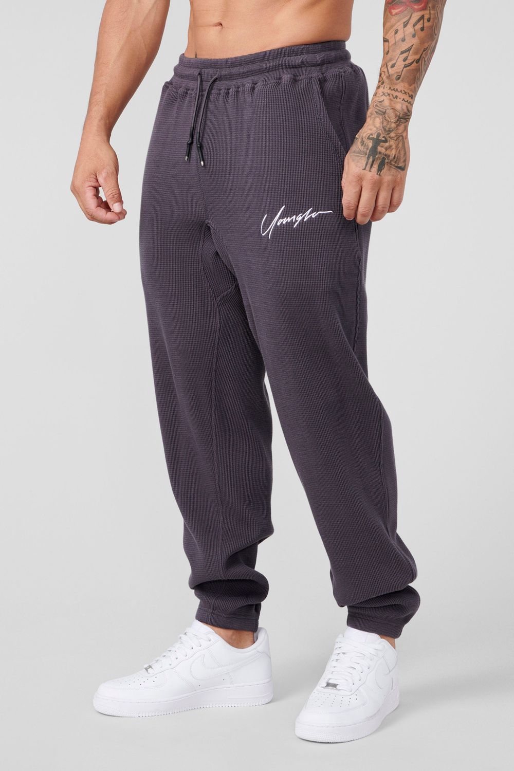 Young LA 207 Cozy Thermal Joggers Navy | Australia GXVMY-6578