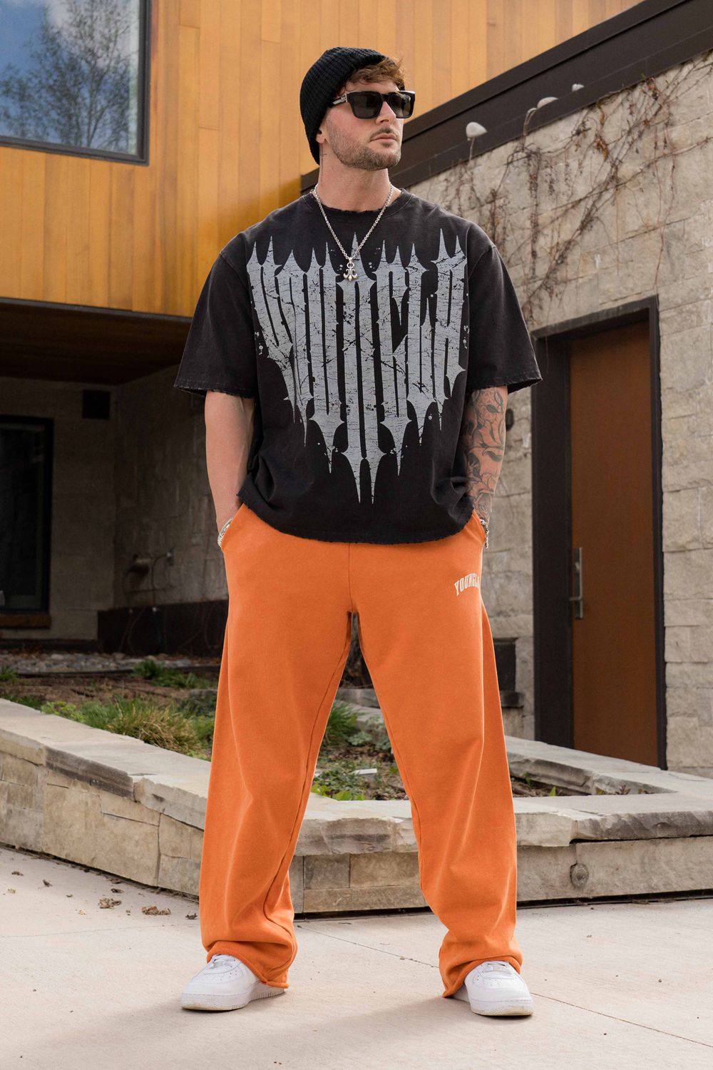 Young LA 2088 - New Wave Baggy Sweats Orange | Australia MNZLA-0819