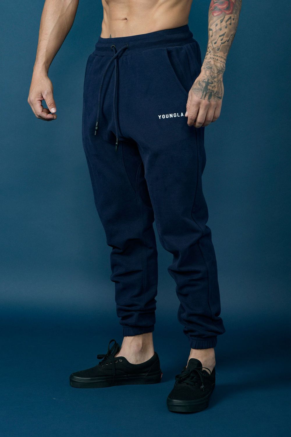 Young LA 210 Kick-Back Joggers Navy | Australia XMBER-4082