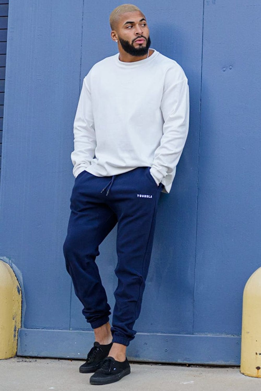 Young LA 210 Kick-Back Joggers Navy | Australia XMBER-4082