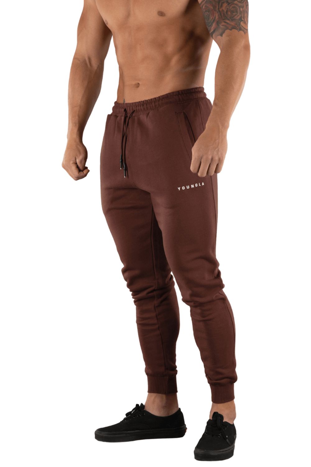 Young LA 213 Elite Joggers Burgundy | Australia ETAHL-0376