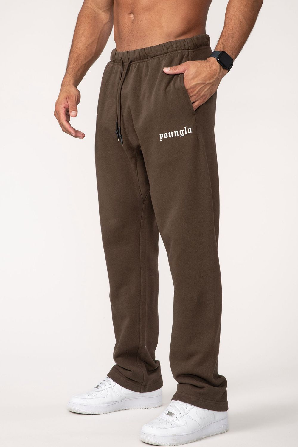 Young LA 216 Eternal No Cuff Sweats Brown | Australia STHRV-1497