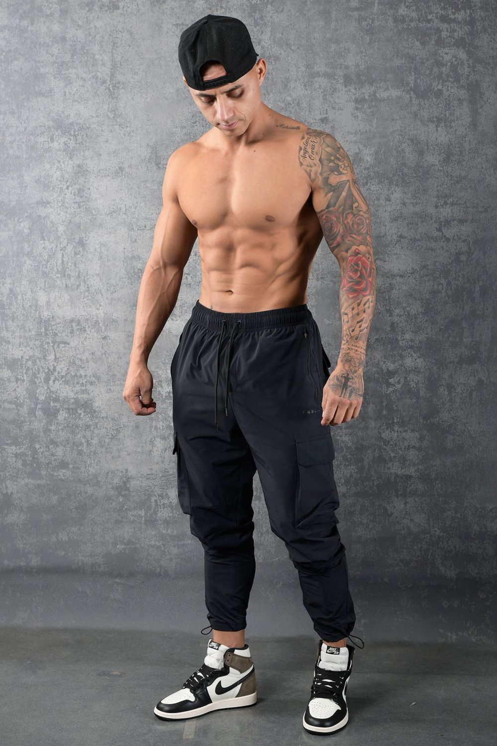 Young LA 218 Travel Cargo Joggers Black | Australia GSQTA-8253