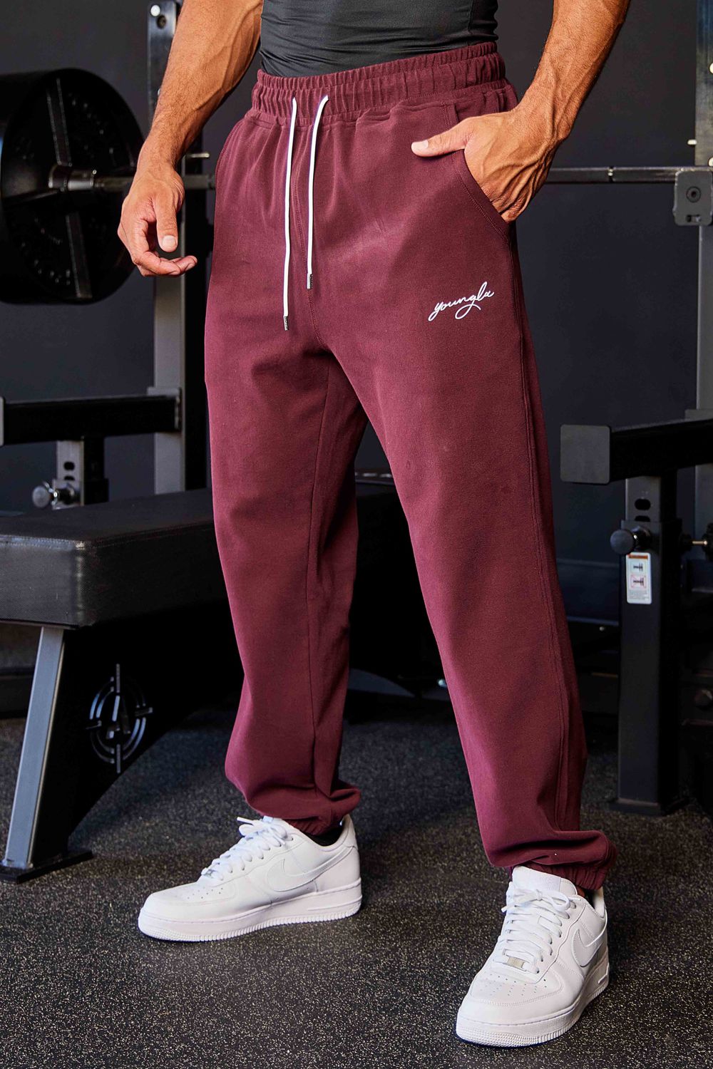 Young LA 219 Chill Cloud Joggers Burgundy | Australia SQJFK-5718