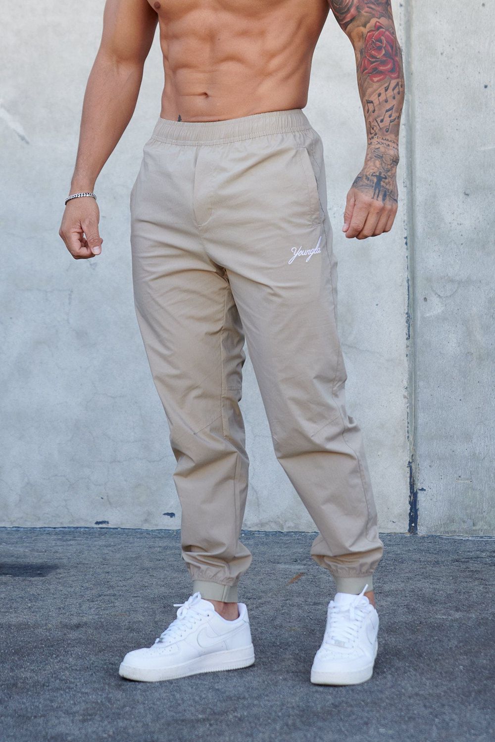 Young LA 225 - Airwave Joggers Beige | Australia OULHD-3870