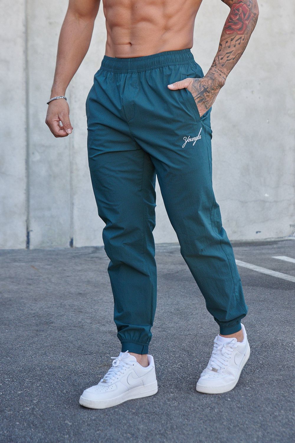 Young LA 225 - Airwave Joggers Green | Australia HNUSF-2719