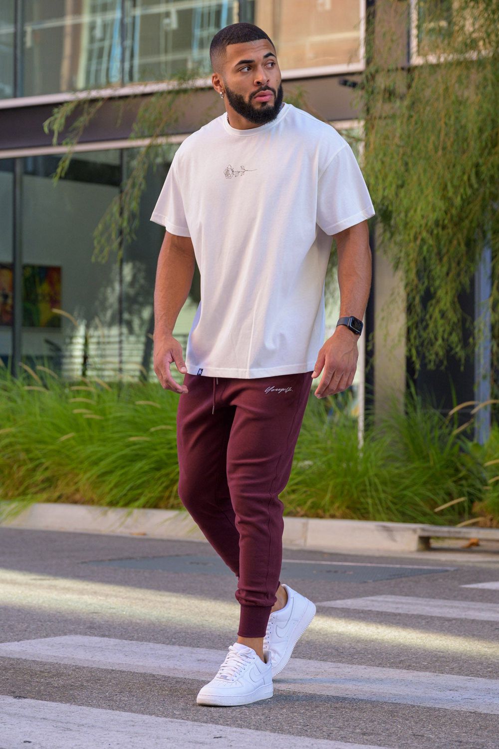 Young LA 228 Cloud Joggers Burgundy | Australia EPVCQ-7982