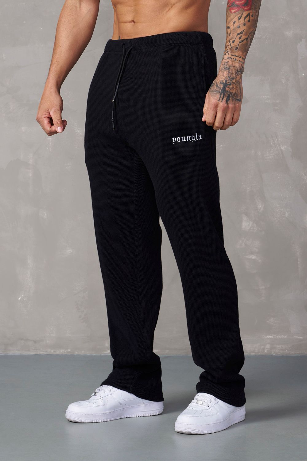 Young LA 230 - No Cuff Thermal Pants Black | Australia BLJGS-0918