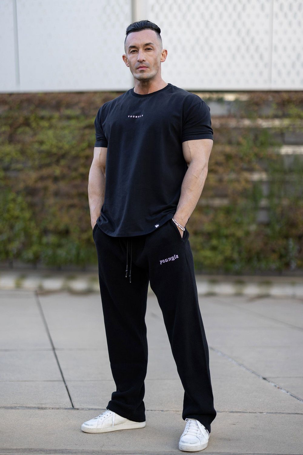 Young LA 230 - No Cuff Thermal Pants Black | Australia BLJGS-0918