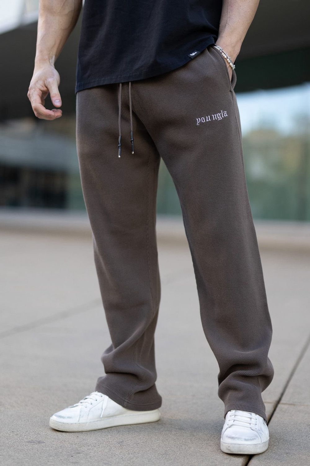 Young LA 230 - No Cuff Thermal Pants Brown | Australia QLNUF-0158