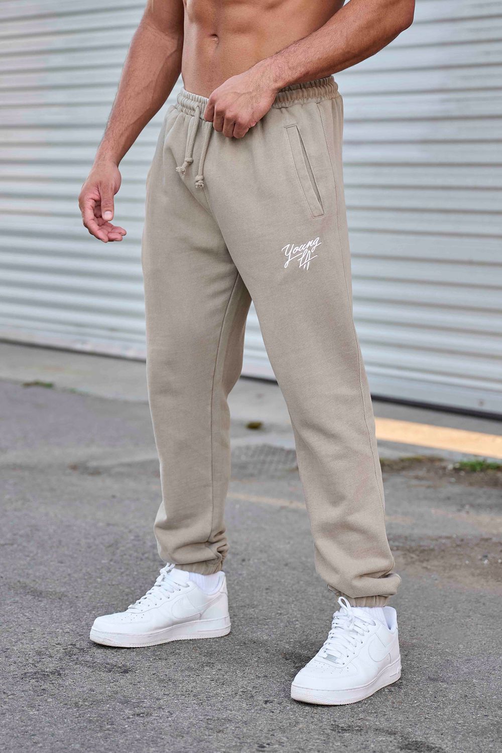 Young LA 232 - Legacy Joggers Beige | Australia TBIXA-1754