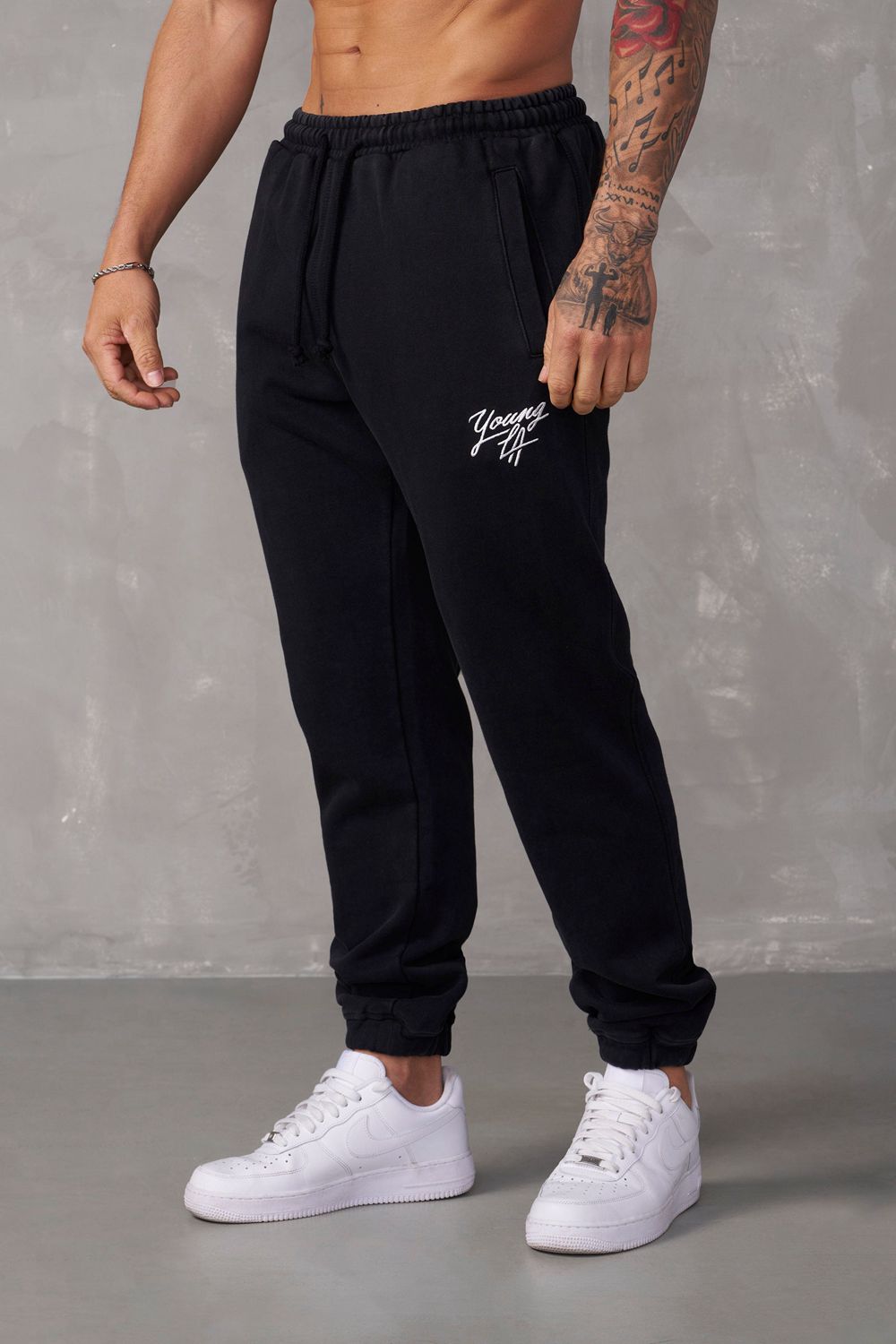 Young LA 232 - Legacy Joggers Black | Australia ARSMU-4920