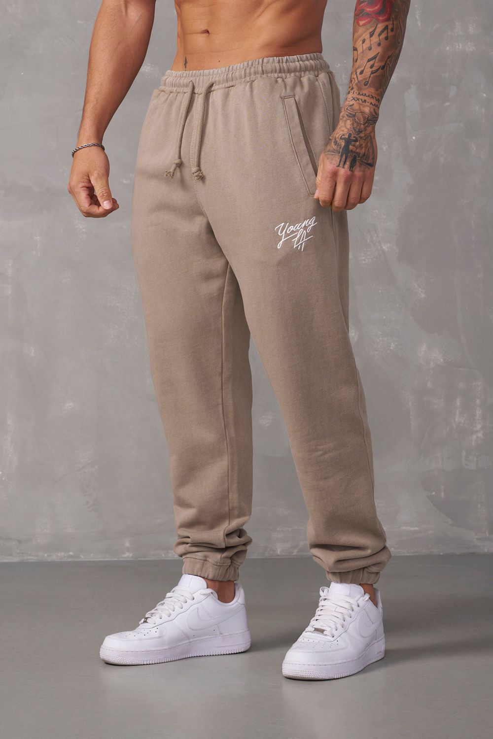 Young LA 232 - Legacy Joggers Khaki | Australia PQLBJ-1046