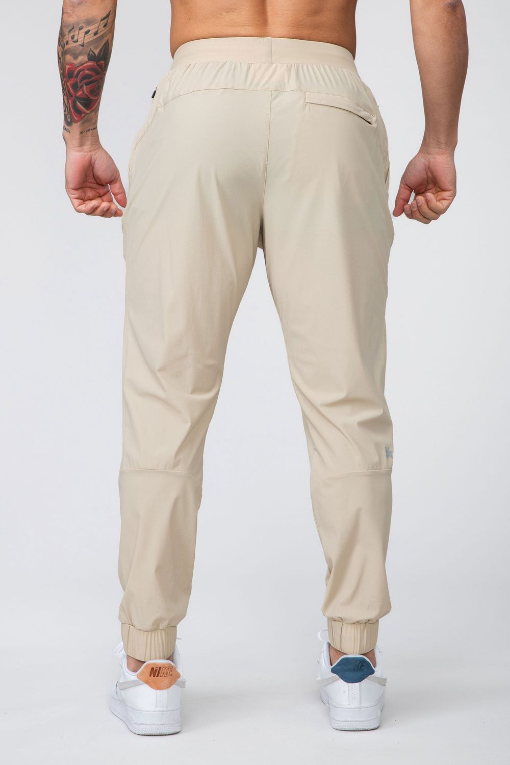 Young LA 237 Nylon Training Joggers Cream | Australia NYVMZ-7046