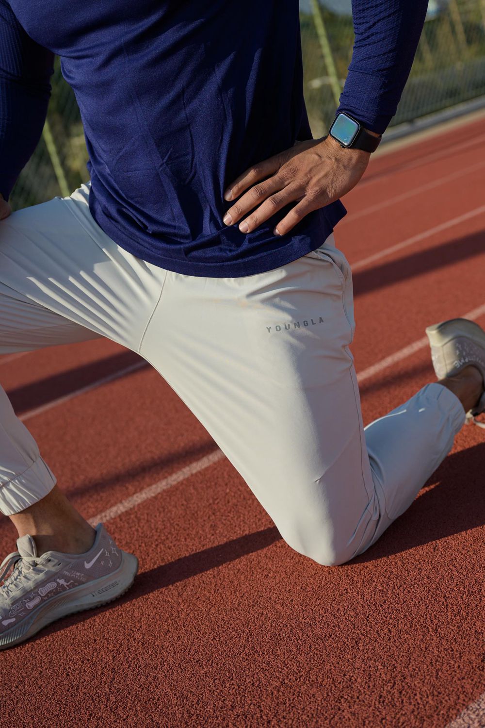 Young LA 237 Nylon Training Joggers White | Australia FSZKQ-4763