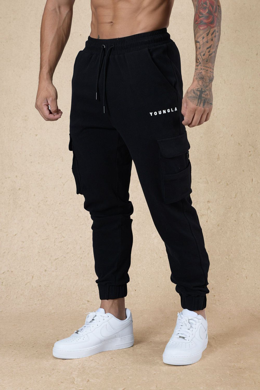 Young LA 240 Cloud Rambo Joggers Black | Australia ODNWR-5491