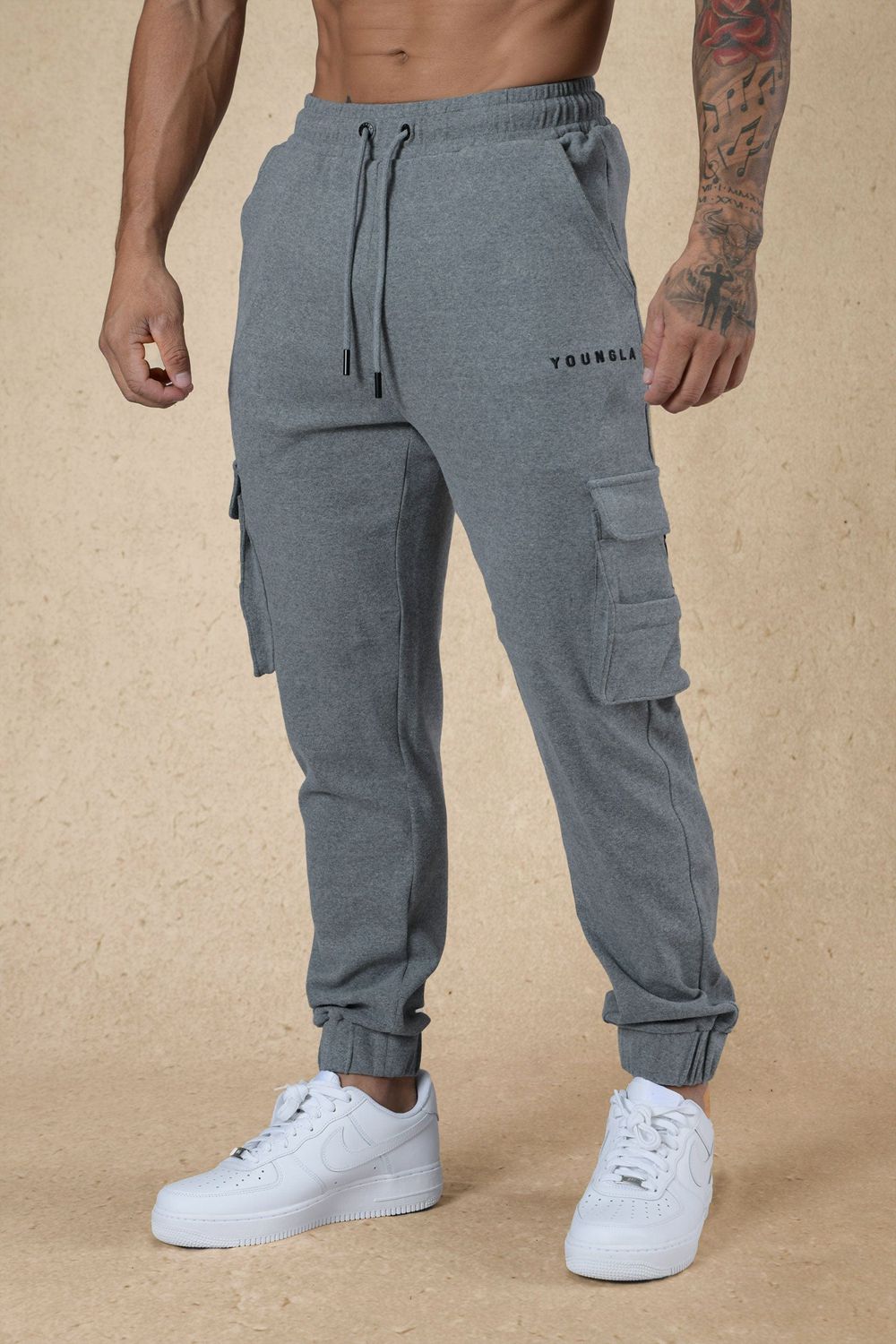 Young LA 240 Cloud Rambo Joggers Light Grey | Australia WCUXG-4315