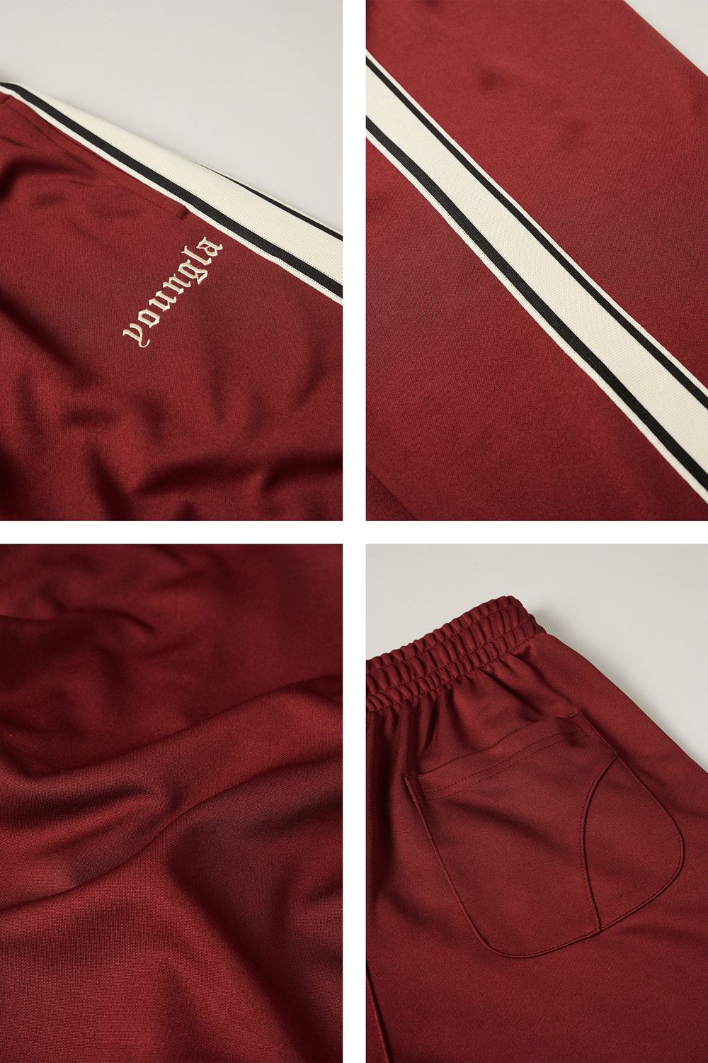 Young LA 241 - Warm Up Pants Burgundy | Australia ORUKL-5869