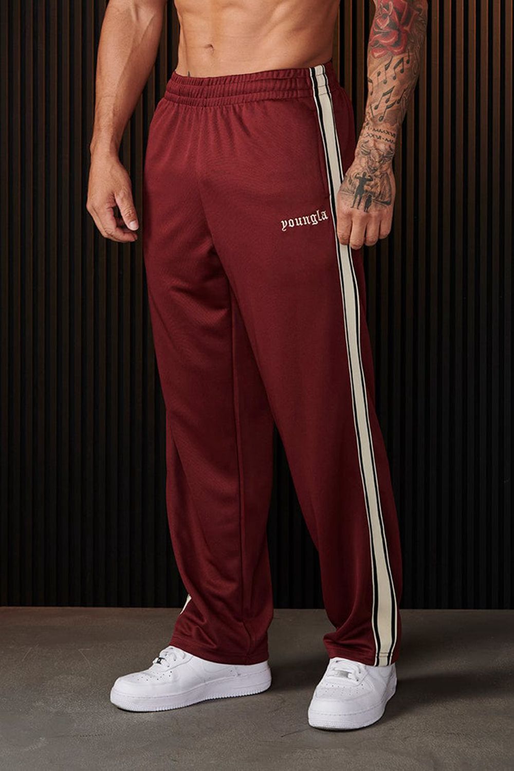 Young LA 241 - Warm Up Pants Burgundy | Australia ORUKL-5869