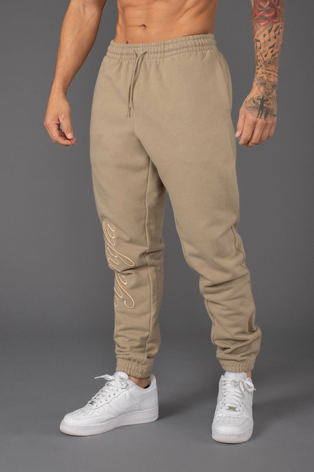 Young LA 245 Autograph Joggers Beige | Australia IOMVN-9627