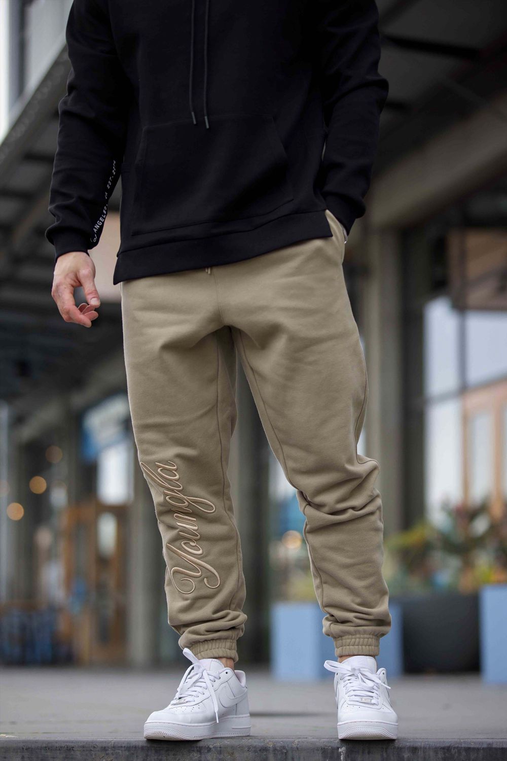 Young LA 245 Autograph Joggers Beige | Australia IOMVN-9627