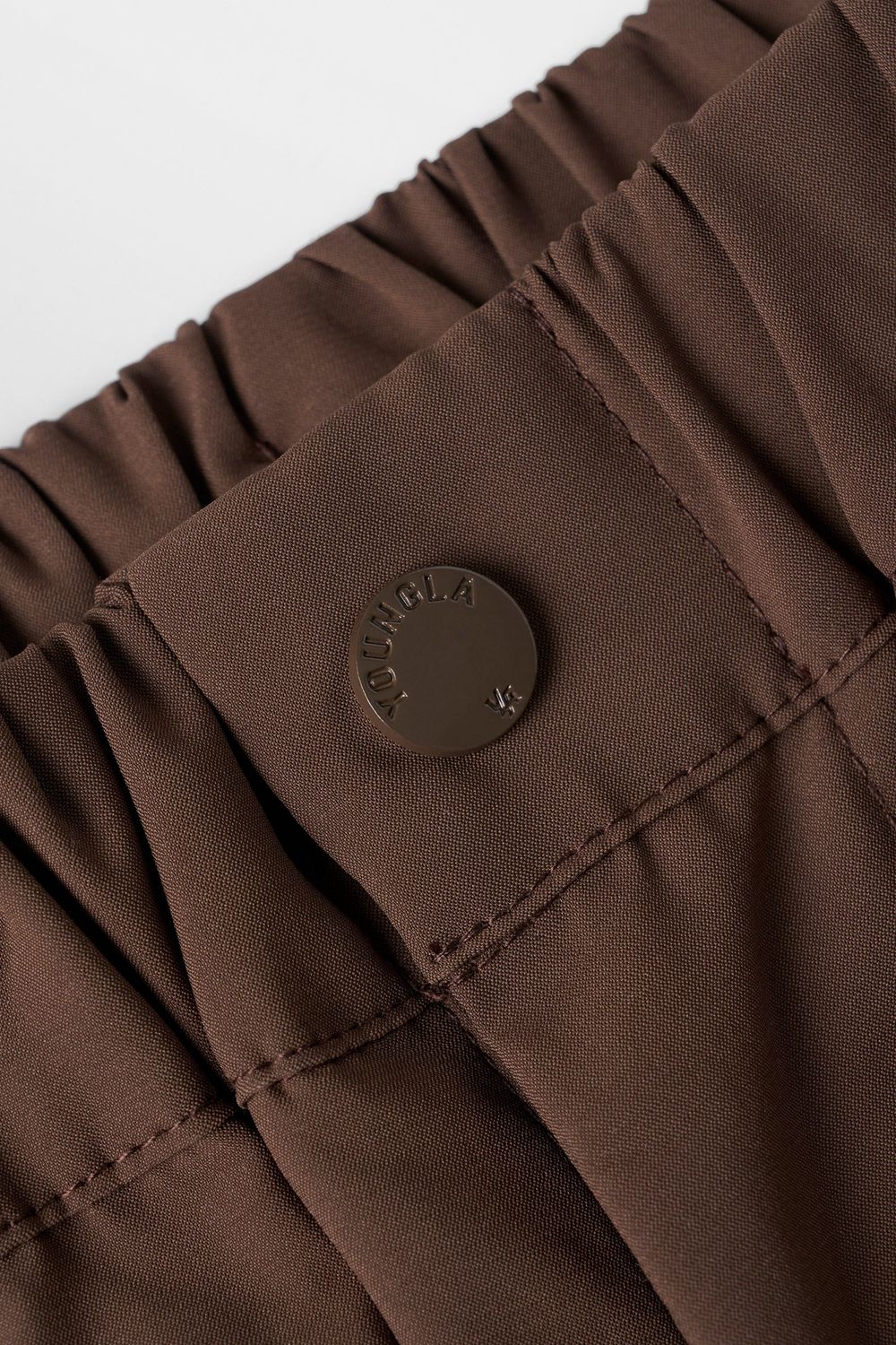 Young LA 246 - Side Zipper Joggers Brown | Australia VCETS-1936