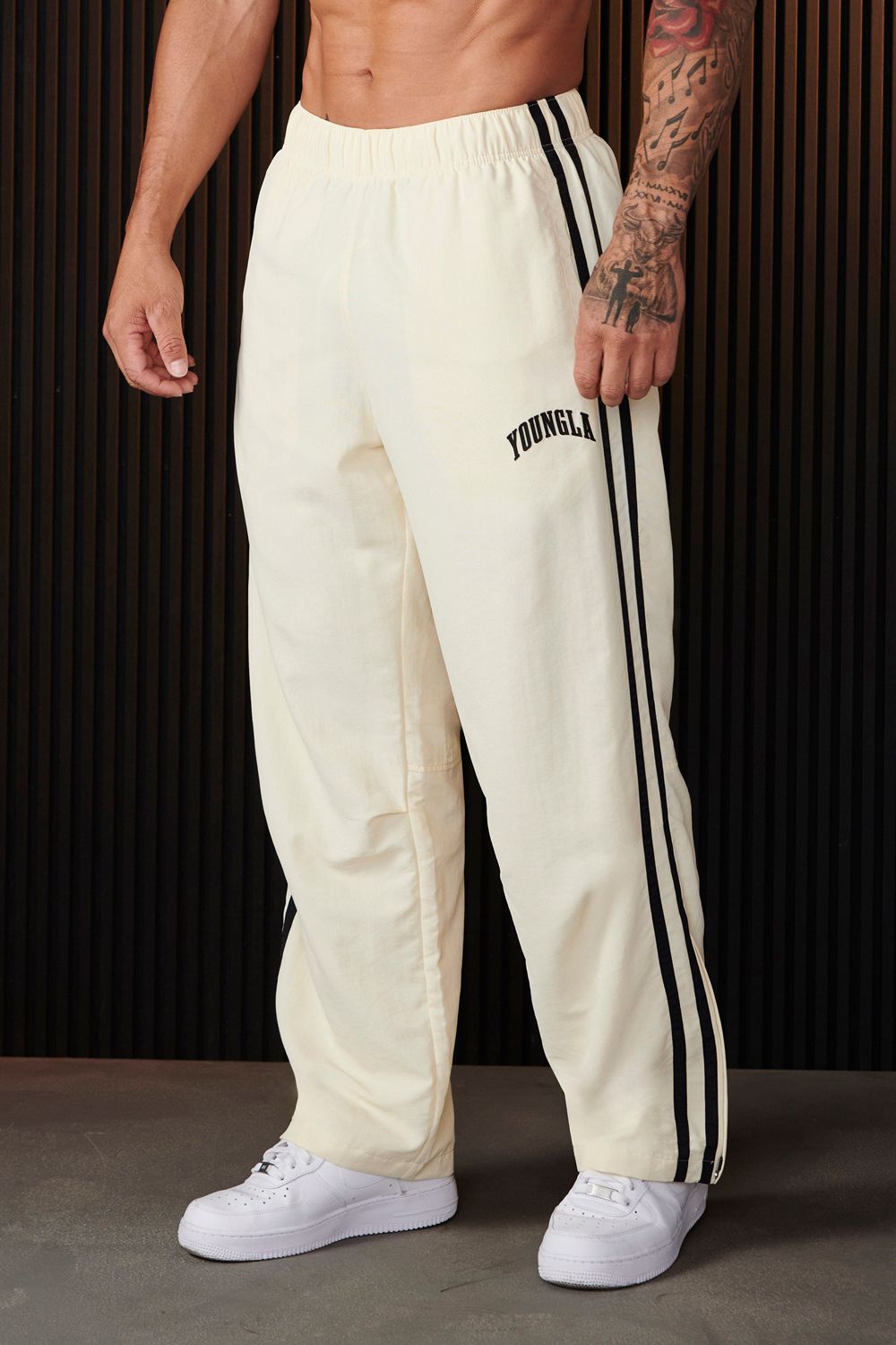 Young LA 249 - Flagship Track Pants Cream | Australia FBIOT-3271