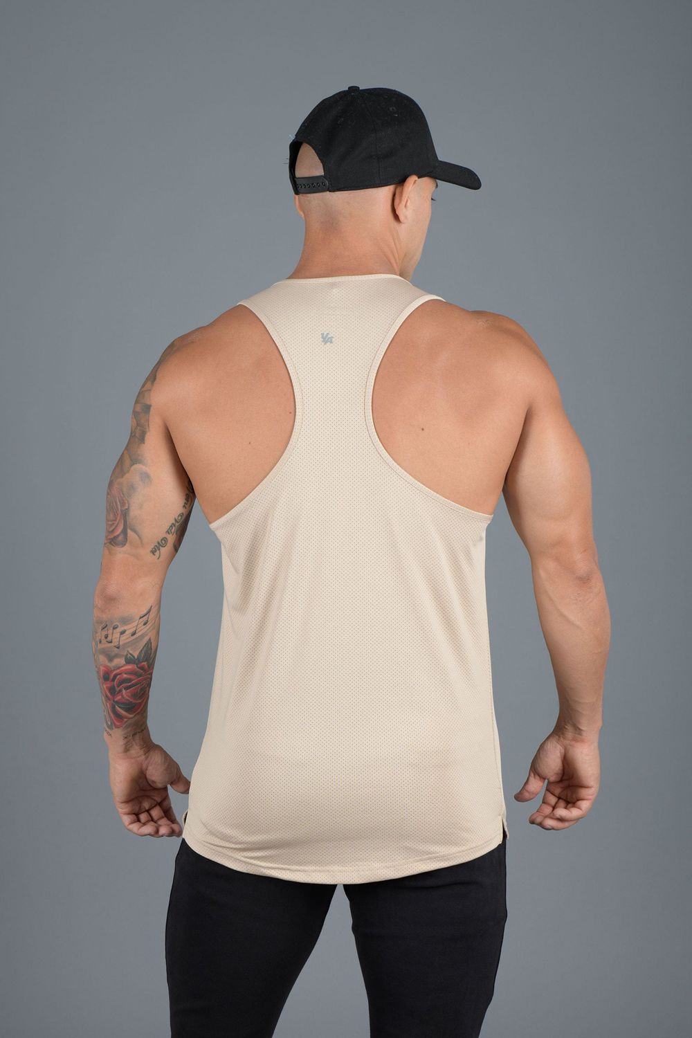 Young LA 305 Performance Line Tank Tops Beige | Australia PSYBO-6039