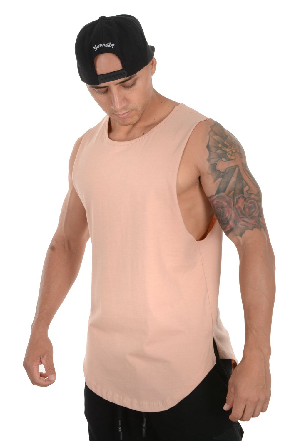 Young LA 308 Muscle Tanks Cream | Australia SNYJK-7634