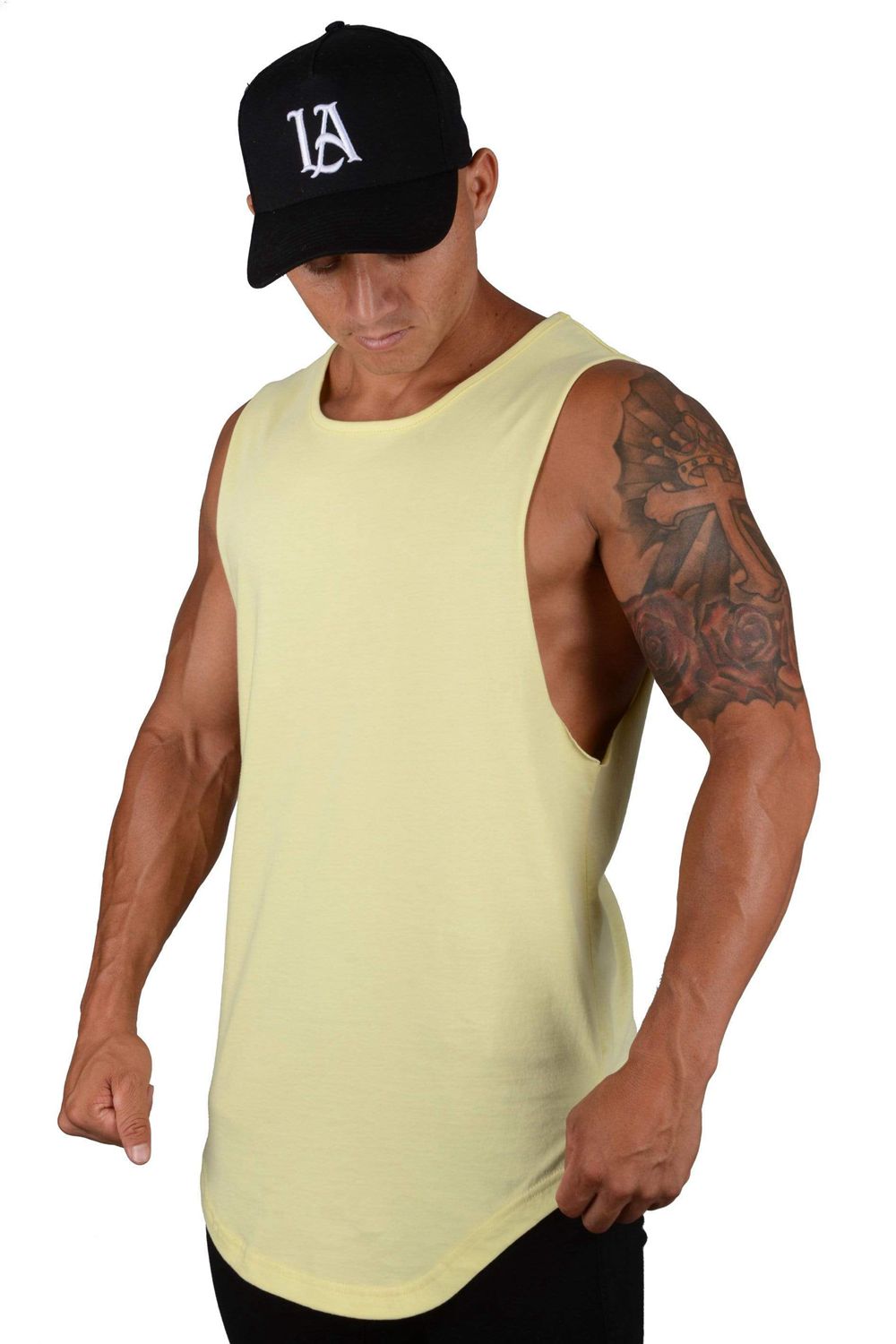 Young LA 308 Muscle Tanks Yellow | Australia JLPCI-6357