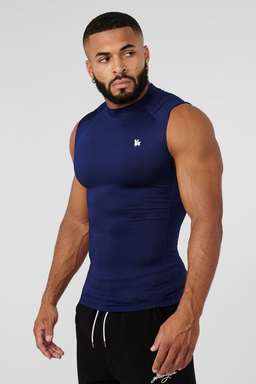 Young LA 315 - Stealth Compression Cut-Offs Blue | Australia GUAOT-2358