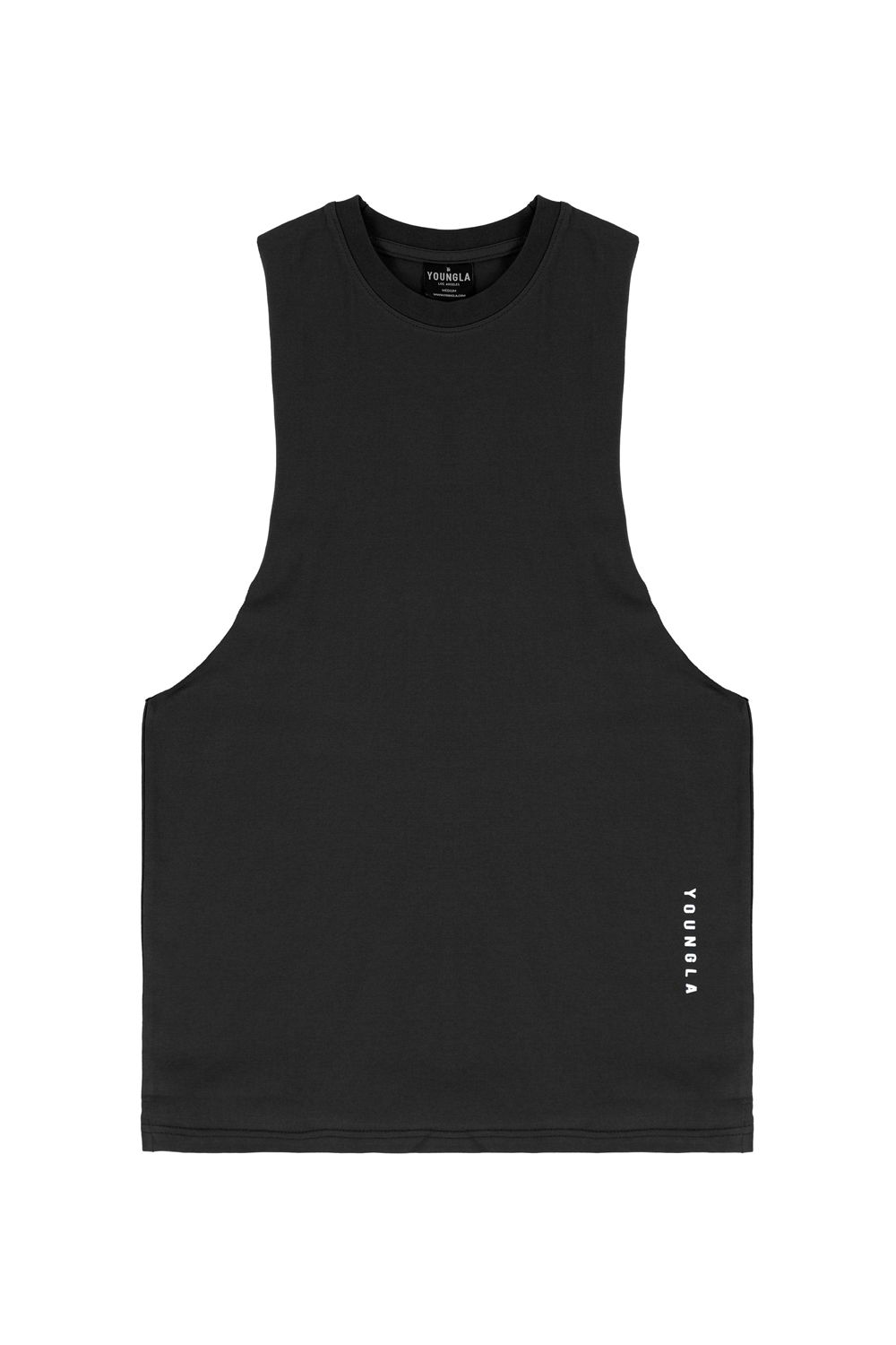 Young LA 317 Delt Tanks Black | Australia JCOUY-8205