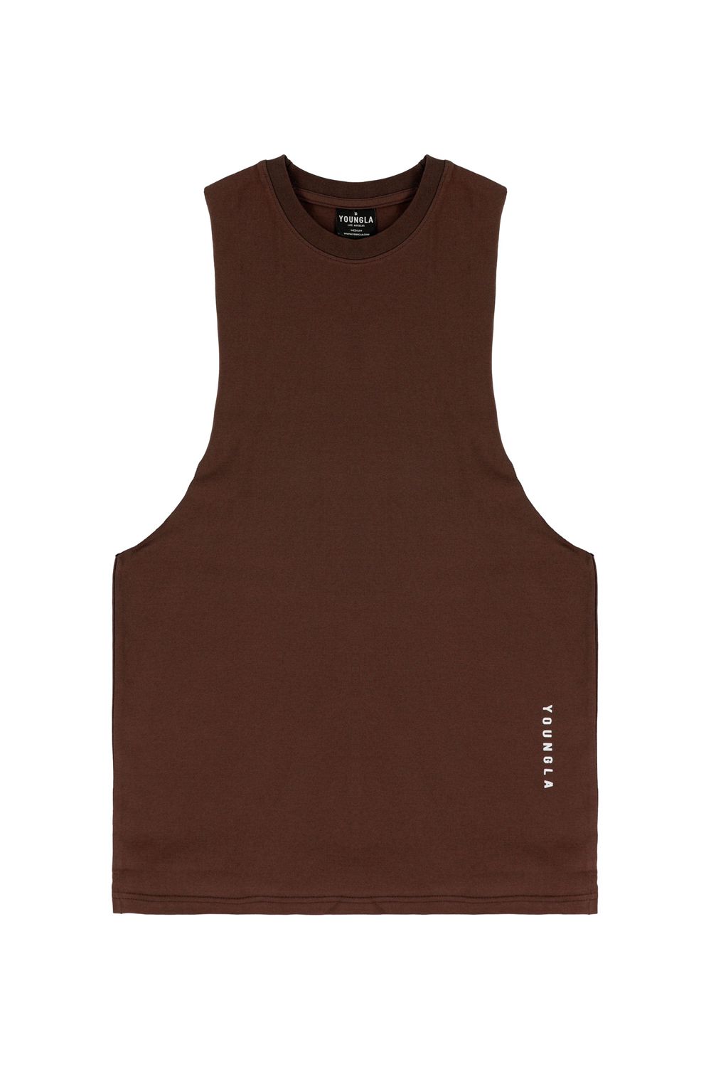 Young LA 317 Delt Tanks Dark Brown | Australia TSZIC-9046