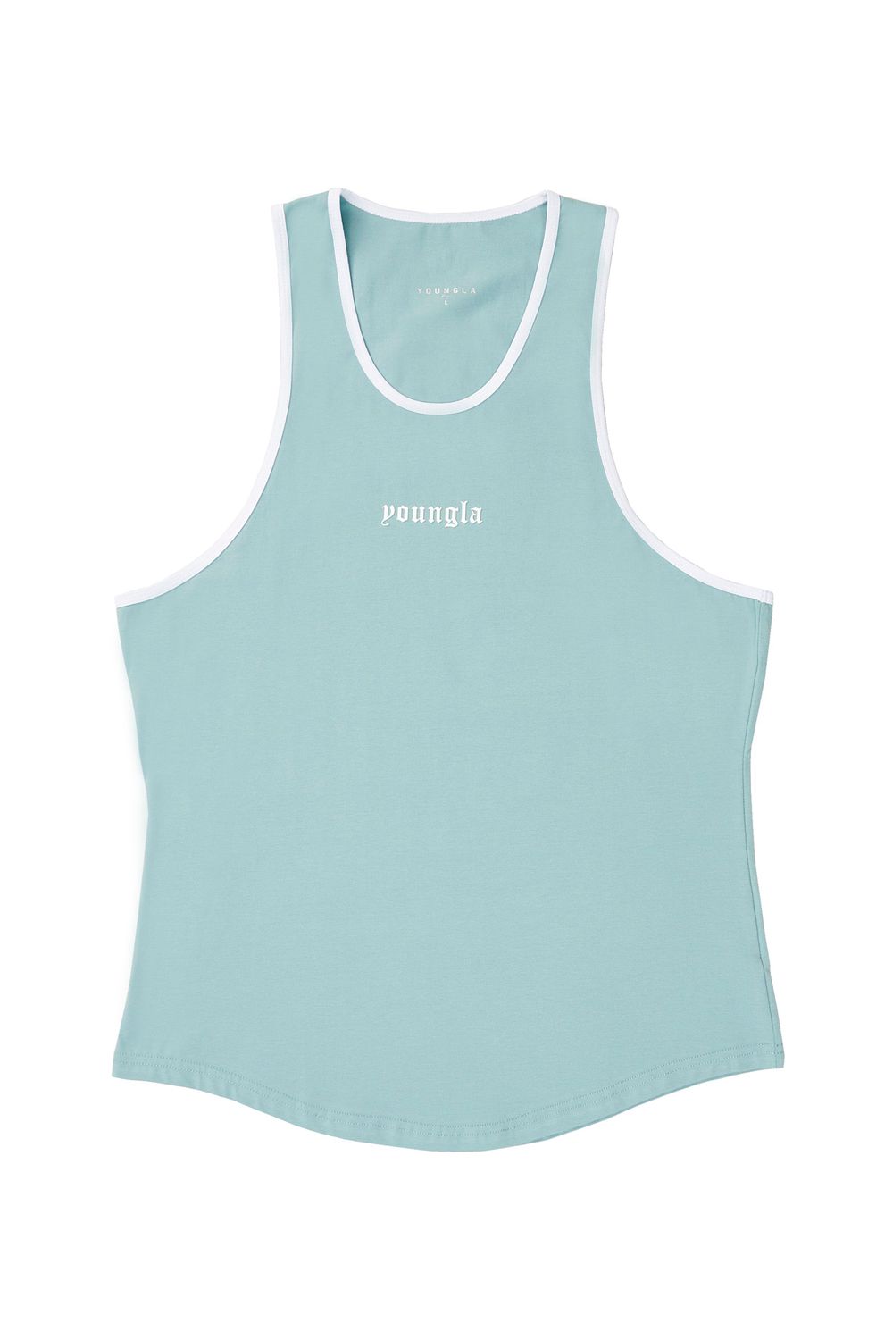 Young LA 319 - Pristine Tank Tops Aqua | Australia UDREW-7453