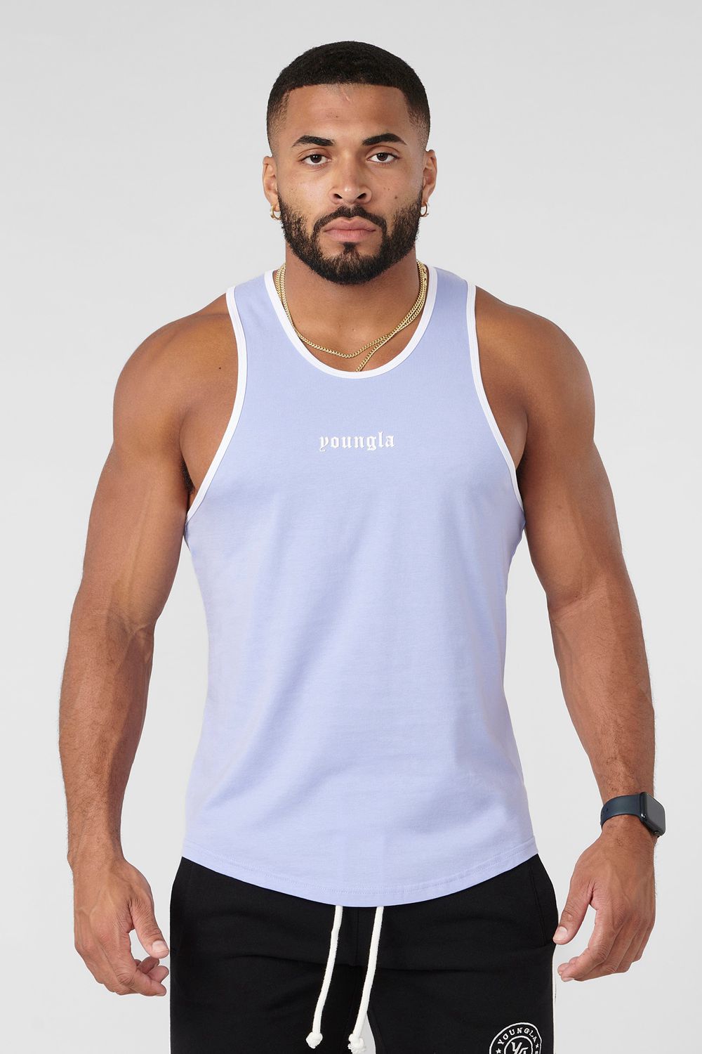 Young LA 319 - Pristine Tank Tops Blue | Australia KLWJZ-4751