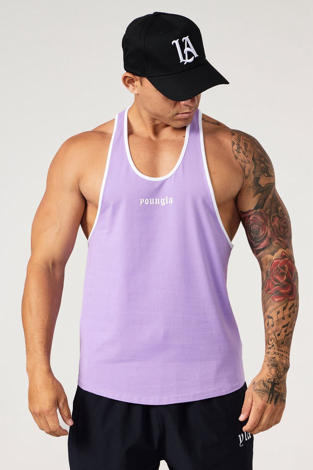 Young LA 322 Golden Era Tanks Purple | Australia OVMZJ-1623