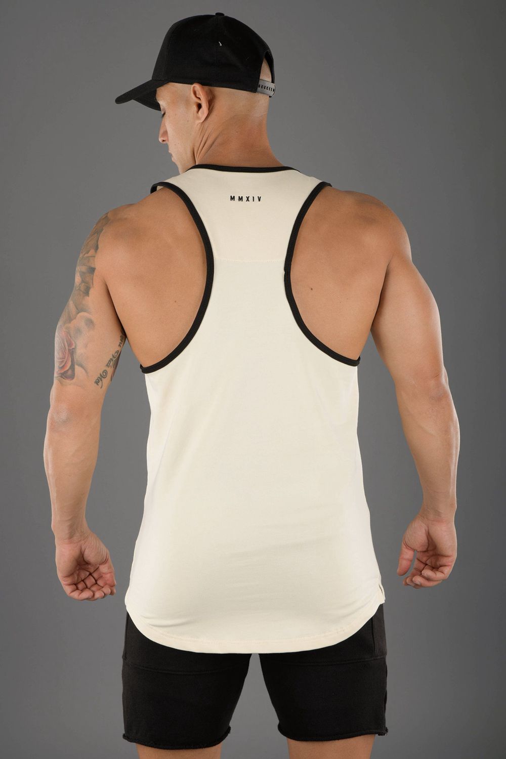 Young LA 324 Classics Stringer Tank Cream | Australia ZNPJY-4965