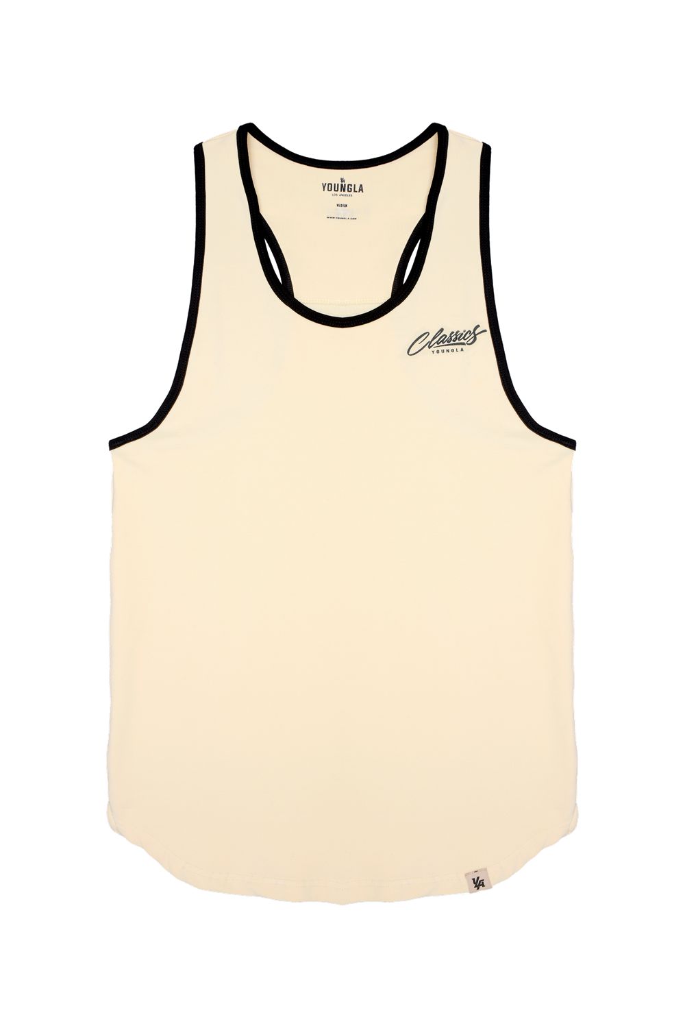 Young LA 324 Classics Stringer Tank Cream | Australia ZNPJY-4965