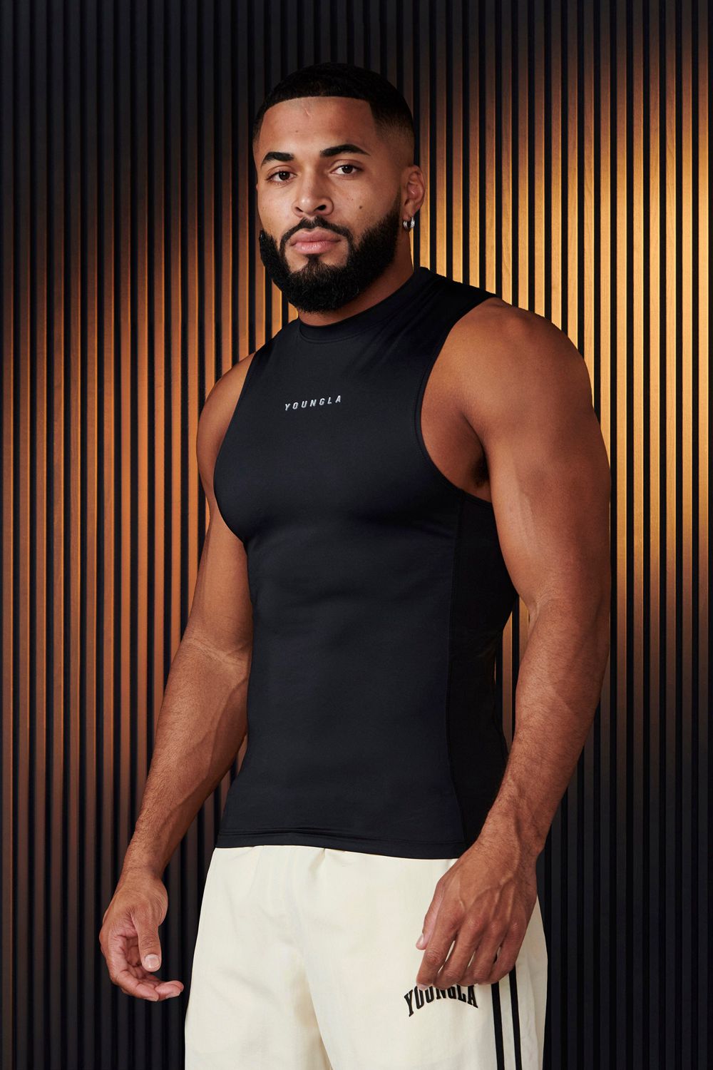 Young LA 341 - Blitz Compression Tanks Black | Australia TOGXM-0589