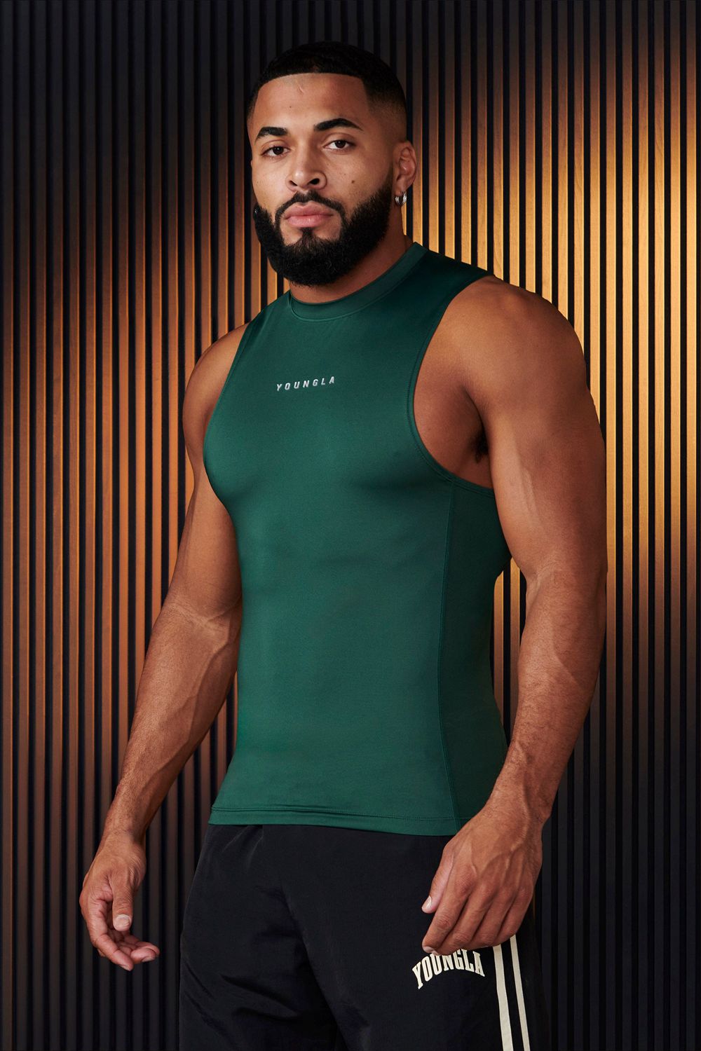 Young LA 341 - Blitz Compression Tanks Green | Australia CJBSH-3049