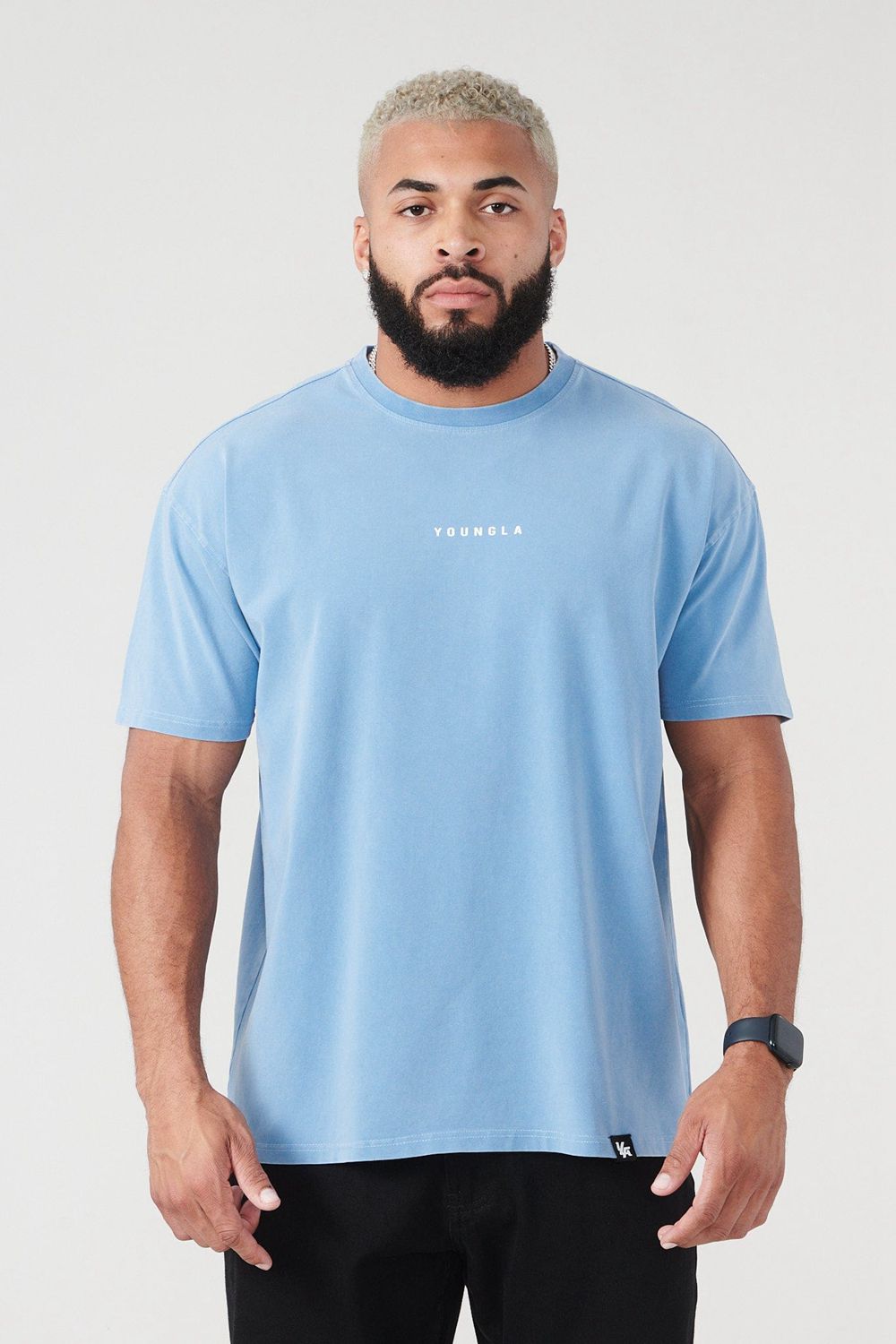 Young LA 401 Essential Jacked Tees Light Blue | Australia TGHFI-6873