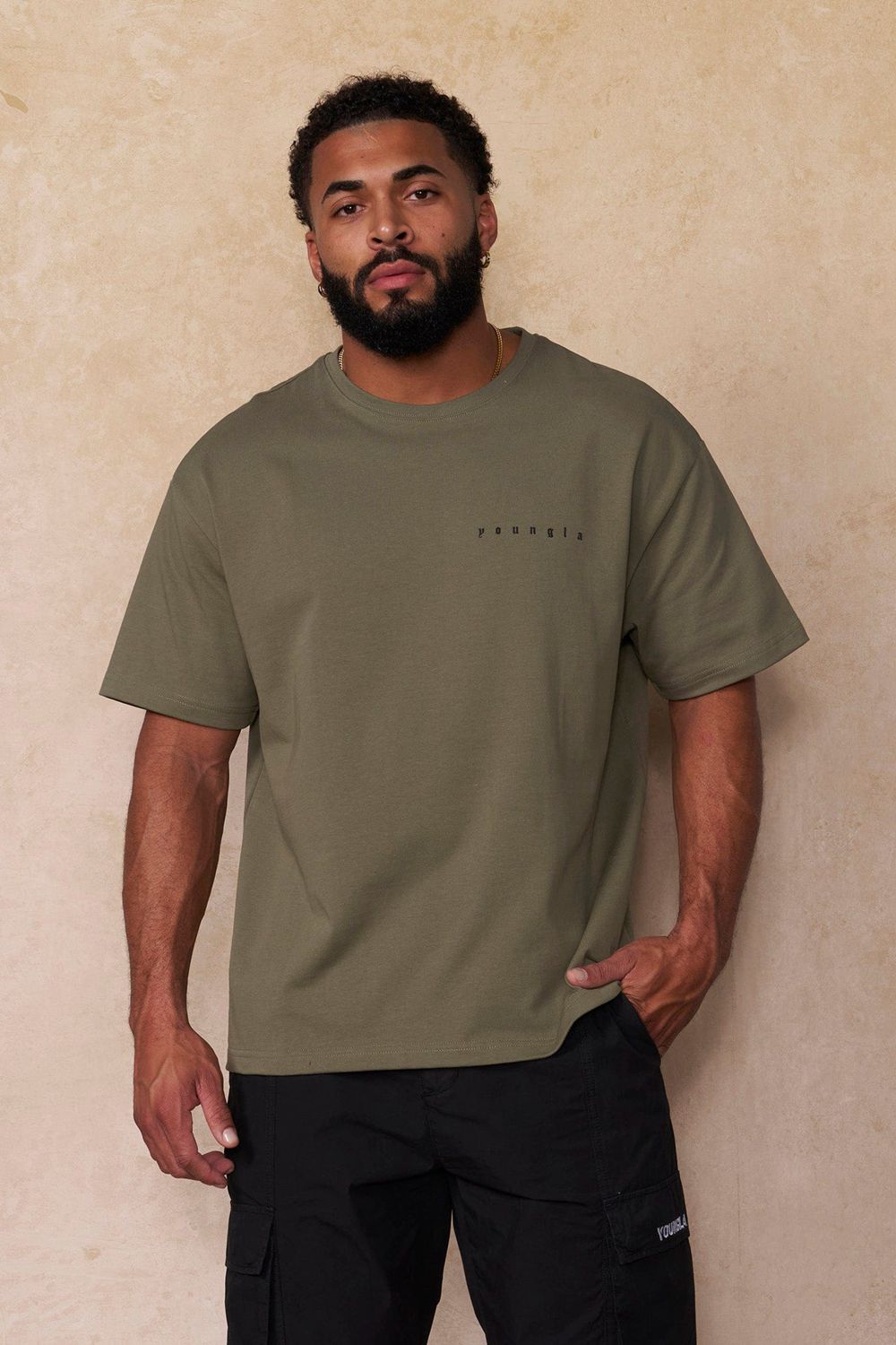 Young LA 4098 - Ace Of Spades Tees Olive | Australia IXMQO-3605