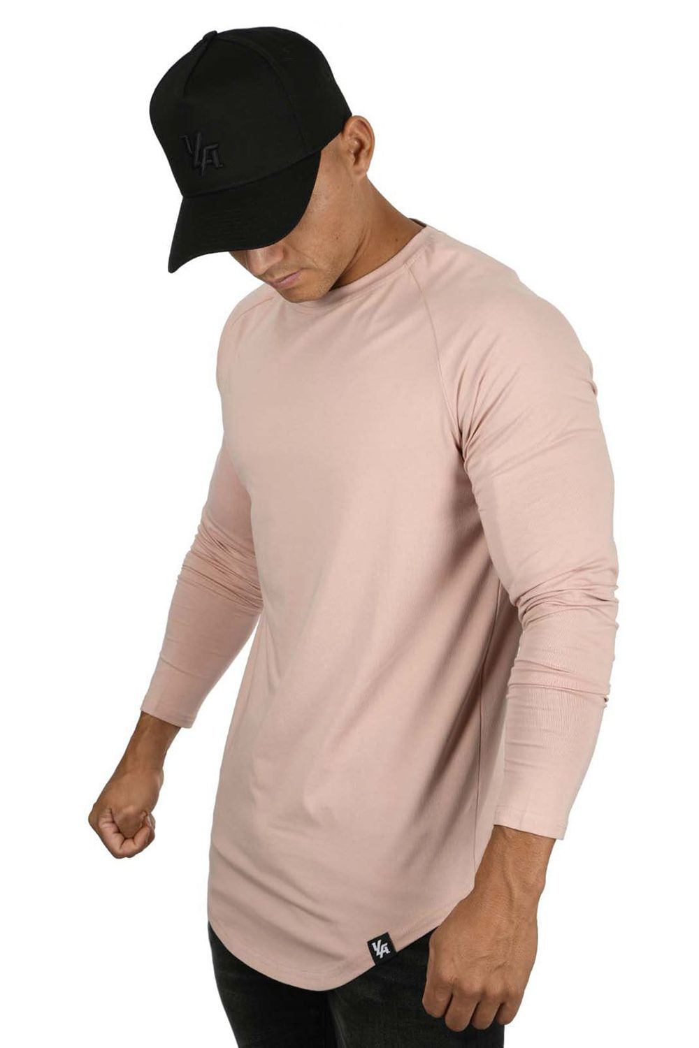 Young LA 410 Perfect Raglan Long Sleeve Shirts Rose | Australia KGMNW-0543