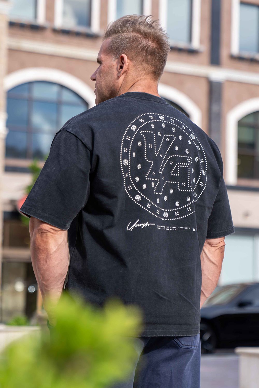 Young LA 4111 - Bandana Heavyweight Tees Black | Australia LGRPZ-2847