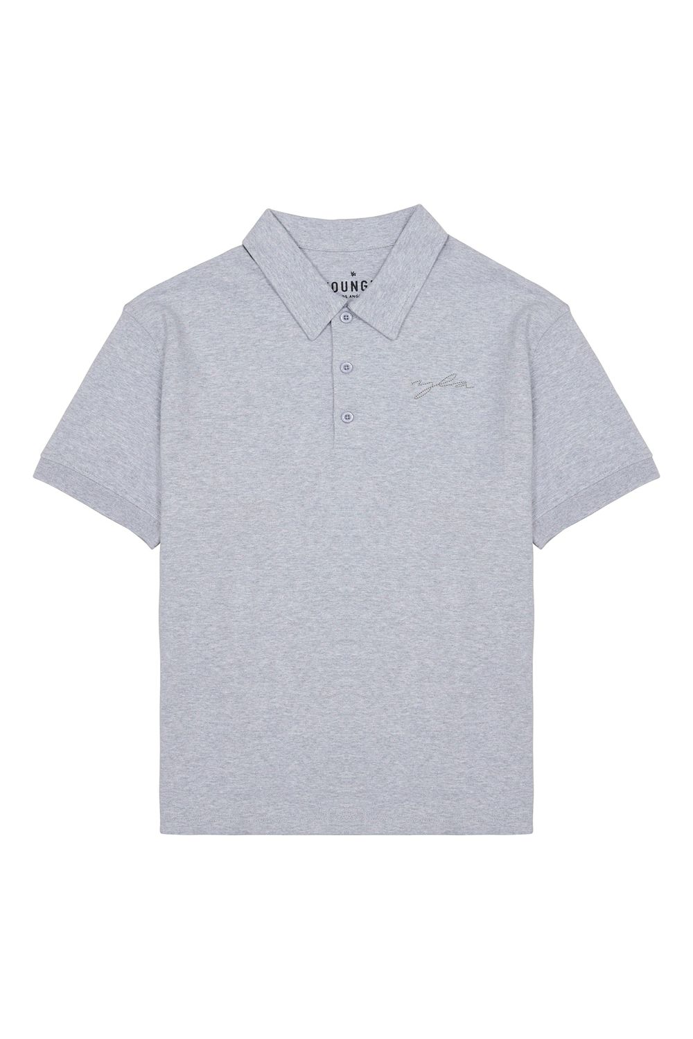 Young LA 412 Jacked Polo Tees Grey | Australia AYWVD-7153